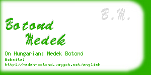 botond medek business card